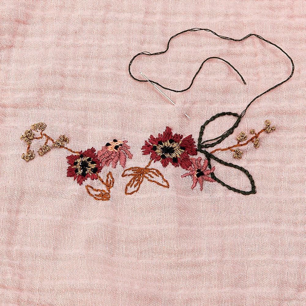 DIY1026 Embroidery Flowers Steps6